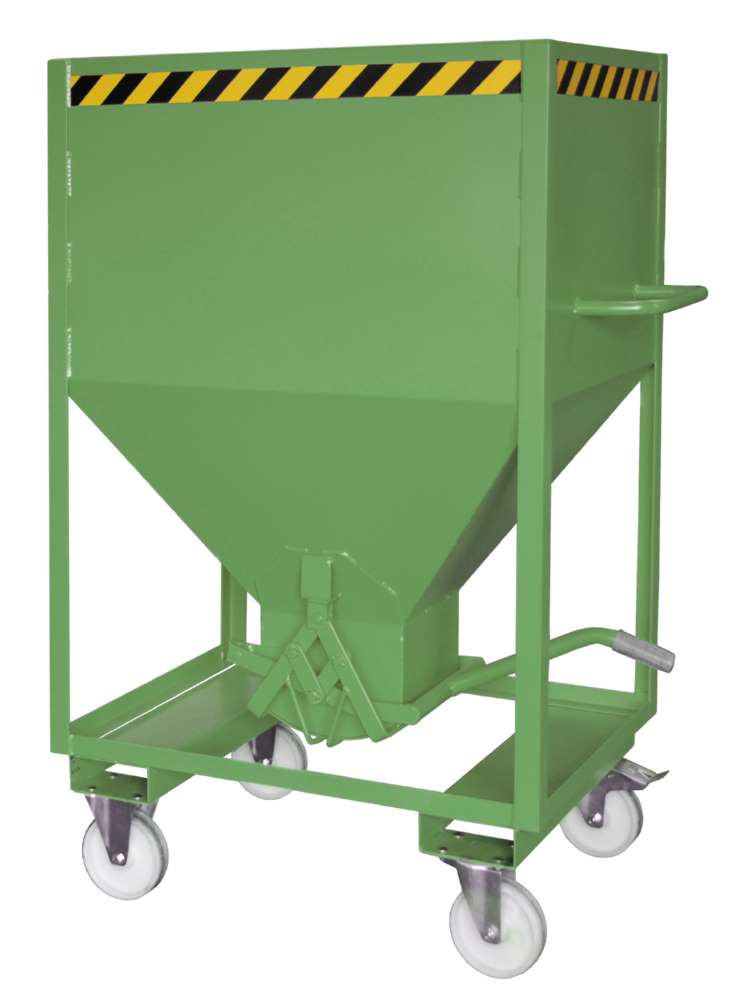 Produktbild Bauer Silobehälter SRE 600 lackiert resedagrün Entleerung von Schüttgütern