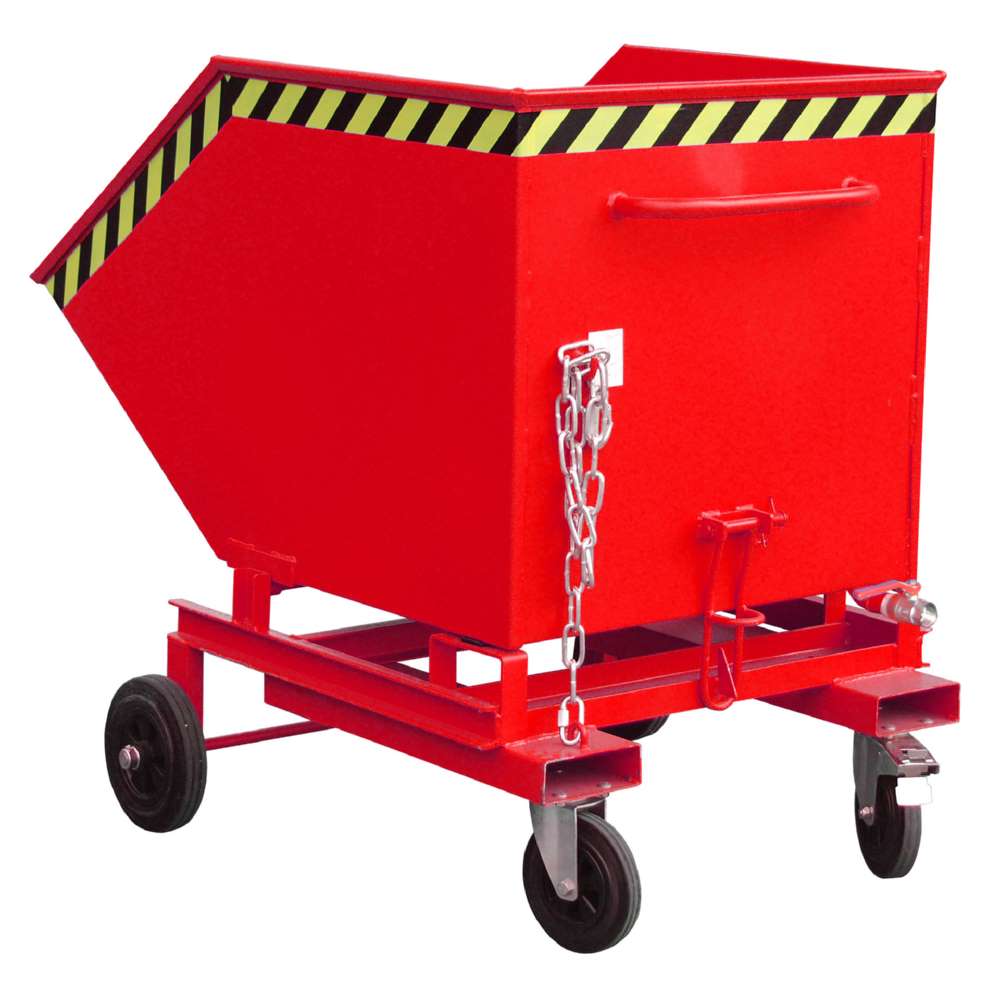 Produktbild Bauer Späne-Kastenwagen SKW-ET 600 lackiert mit manueller Kippfunktion feuerrot