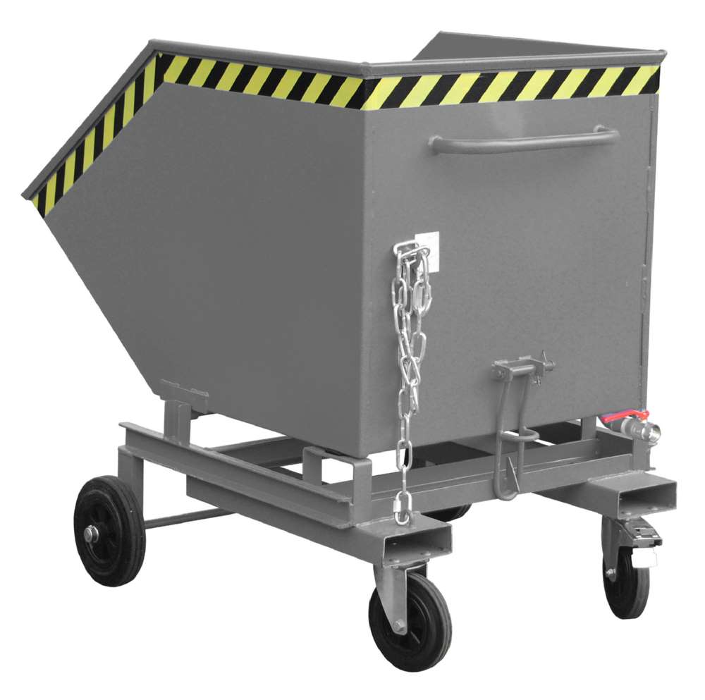 Produktbild Bauer Späne-Kastenwagen SKW-ET 600 lackiert mit manueller Kippfunktion mausgrau