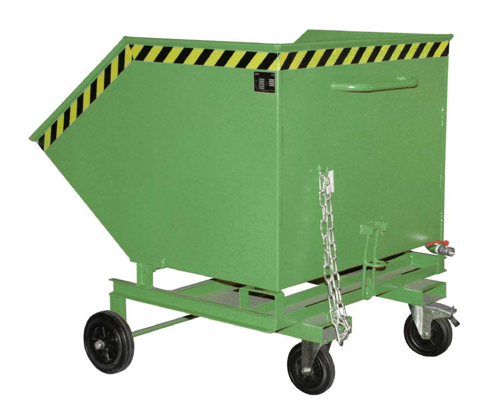 Produktbild Bauer Späne-Kastenwagen SKW-ET 1000 lackiert resedagrün 1340 x 1425 x 1290 mm