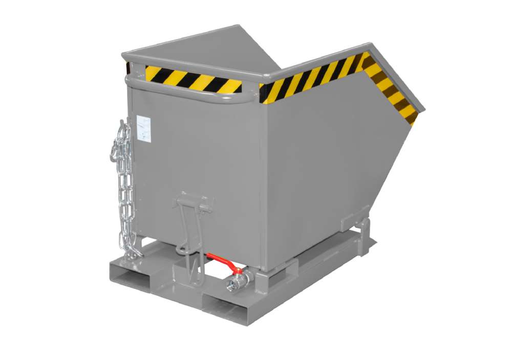 Produktbild Bauer Wasserdichter Spänen-Kippmulde SKK 250 lackiert mausgrau 590 x 1115 x 740 mm