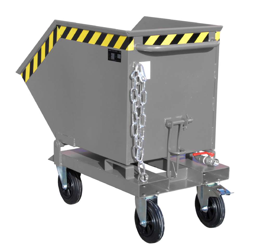 Produktbild Bauer Wasserdichter Spänen-Kippmulde SKK 250 lackiert mausgrau 590 x 1115 x 740 mm bild 2