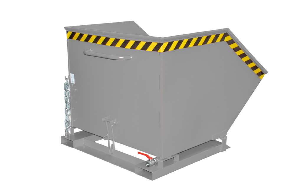 Produktbild Bauer Späne-Kippmulde SKK 1000 wasserdicht lackiert mausgrau bild 2