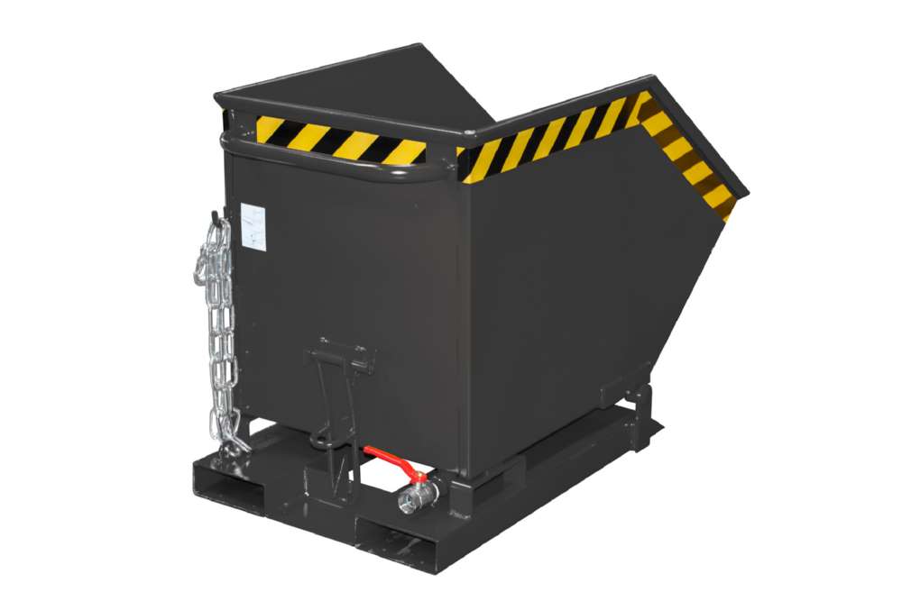 Produktbild Bauer Späne-Kippmulde SKK 250 lackiert schwarzgrau 590 x 1115 x 740 mm