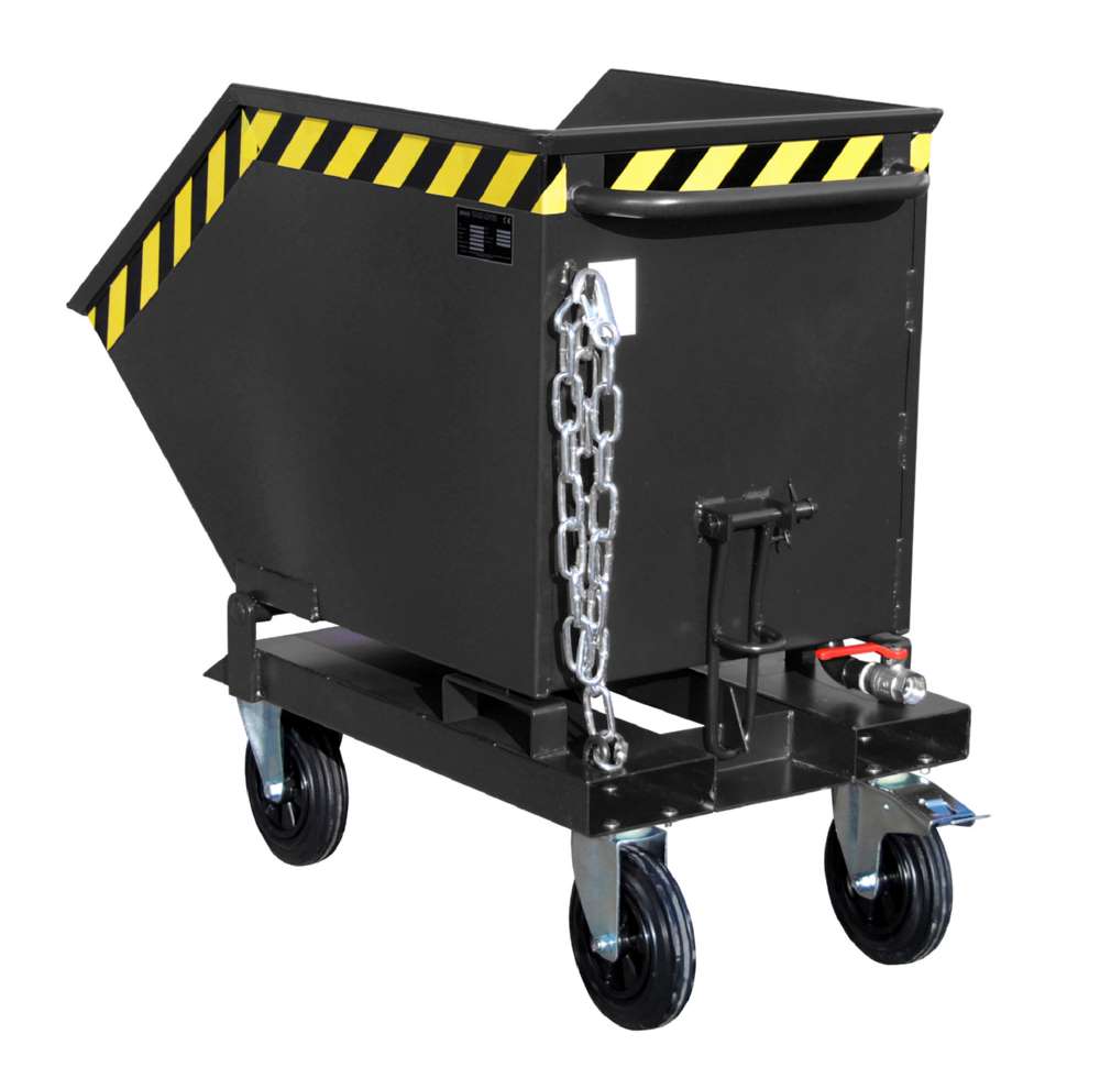 Produktbild Bauer Späne-Kippmulde SKK 250 lackiert schwarzgrau 590 x 1115 x 740 mm bild 2