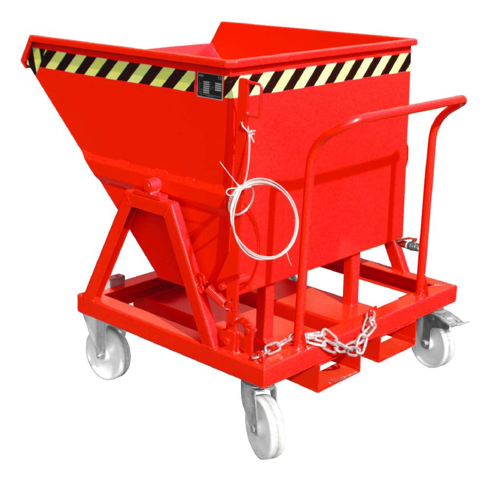 Produktbild Bauer Späne-Kippmulde SKS 400 lackiert feuerrot 1050 x 1220 x 1115 mm