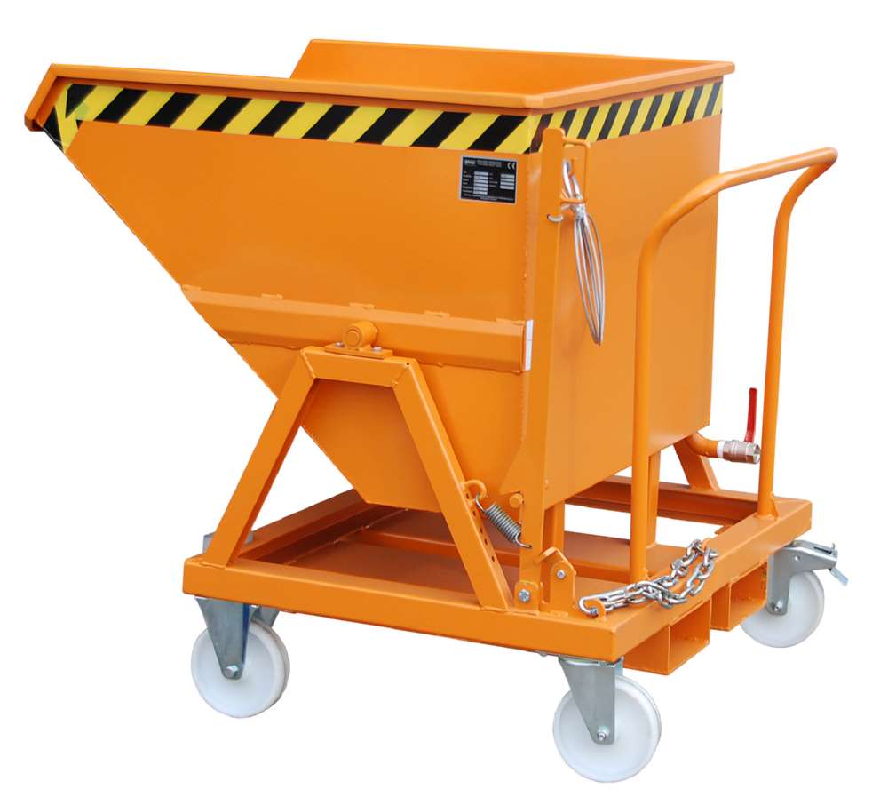 Produktbild Bauer Späne-Kippmulde SKS 400 lackiert gelborange 1050 x 1220 x 1115 mm