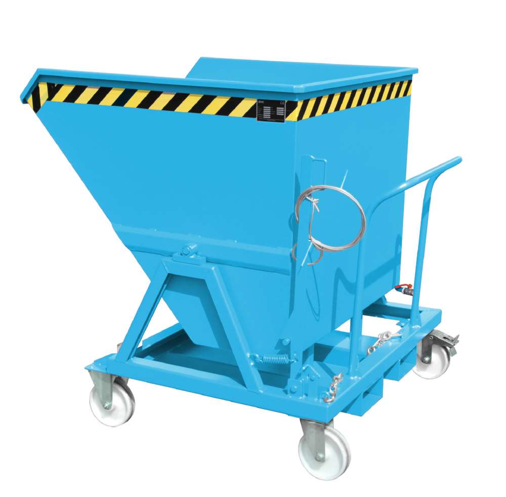 Produktbild Bauer Späne-Kippmulde SKS 700 wasserdicht lackiert lichtblau 1200 x 1345 x 1275 mm