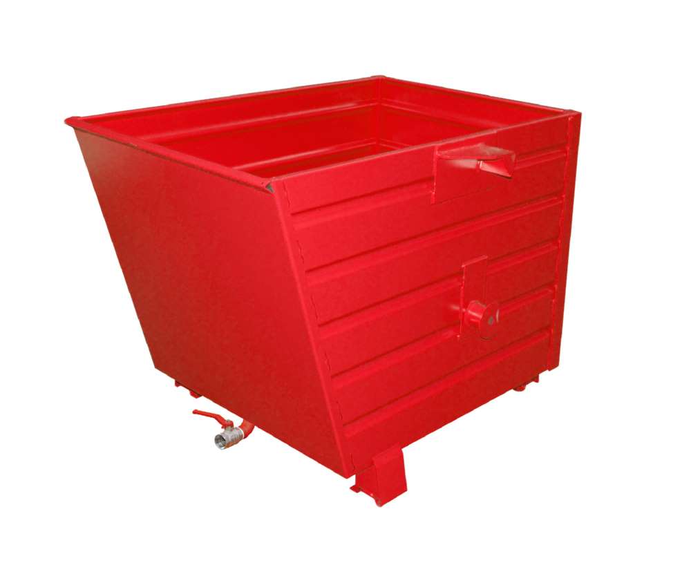 Produktbild Bauer Späne-Stapelkipper BSL 70 lackiert feuerrot 800 x 1200 x 900 mm