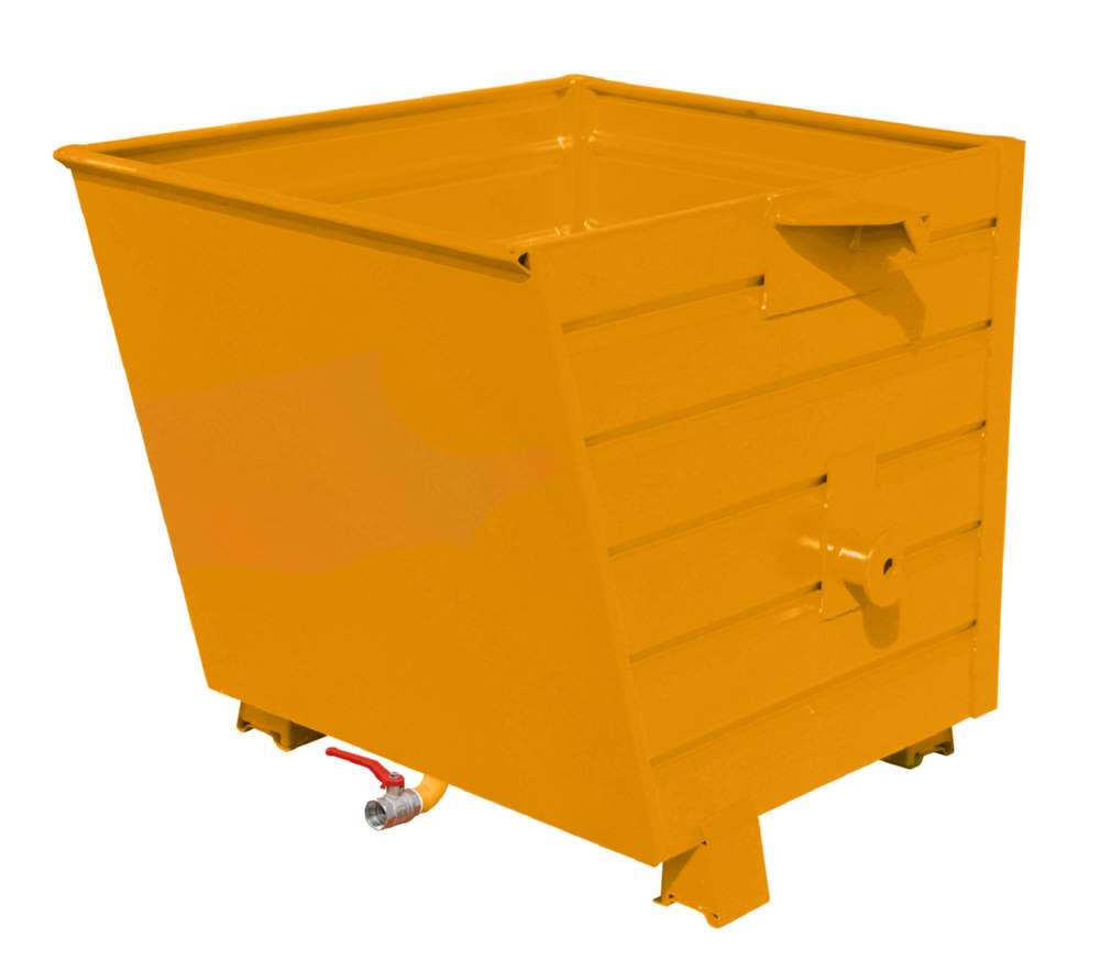 Produktbild Bauer Späne-Stapelkipper BSL 55 lackiert gelborange 800 x 1000 x 900 mm