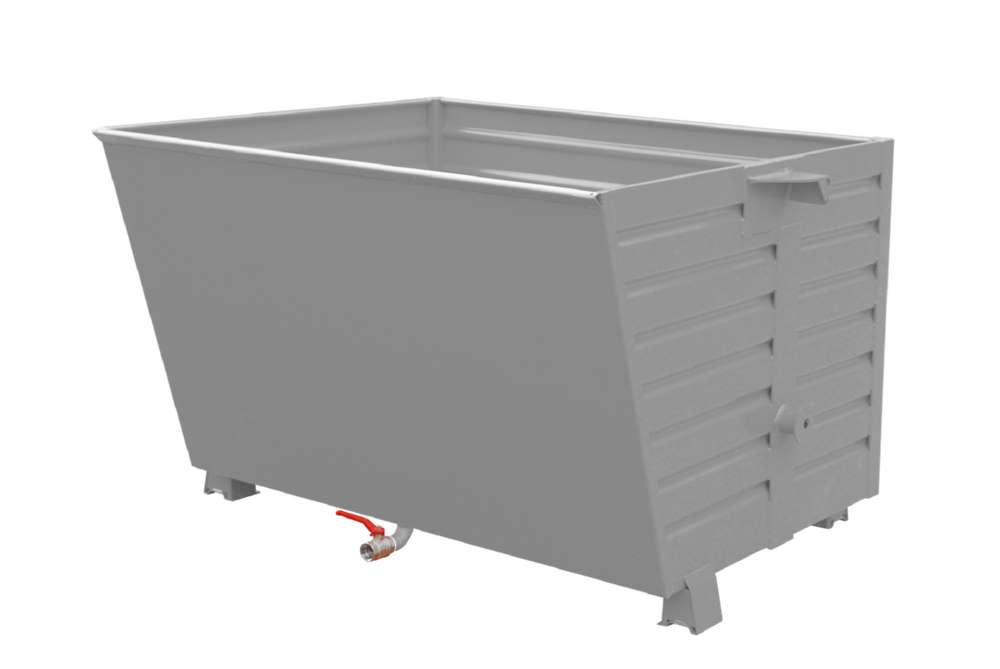 Produktbild Bauer Späne-Stapelkipper BSL 150 lackiert mausgrau 1500 x 1200 x 1000 mm