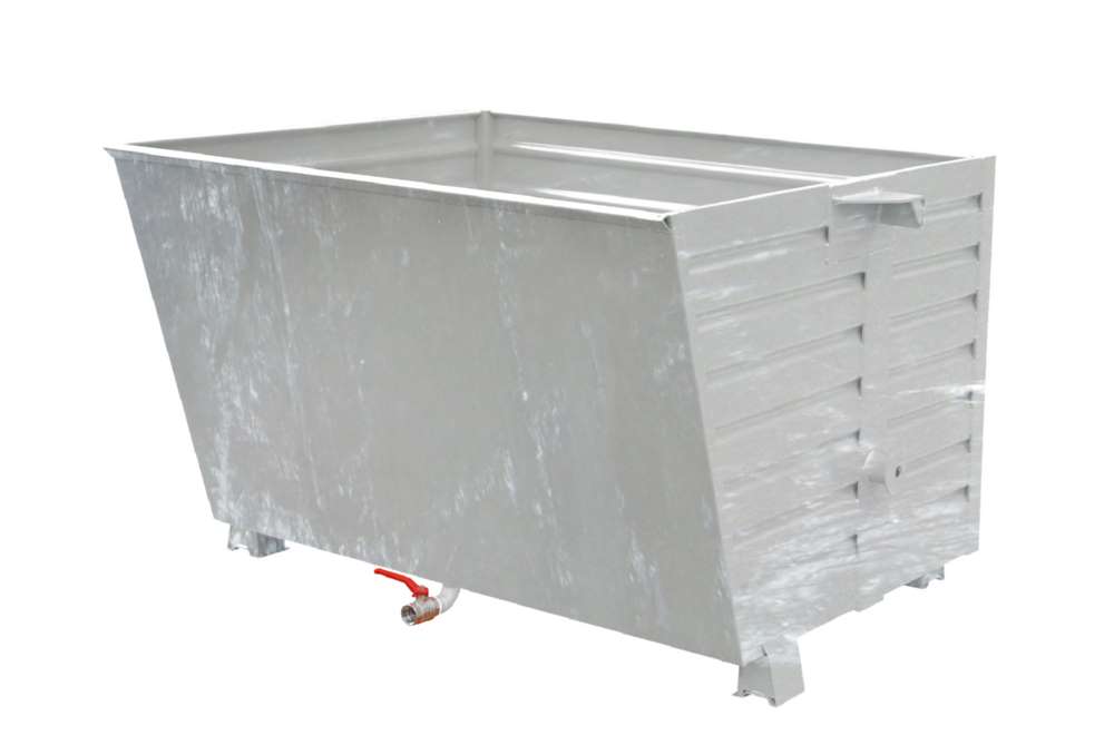 Produktbild Bauer Späne-Stapelkipper BSS 150 mit Siebblech und Ablasshahn feuerverzinkt