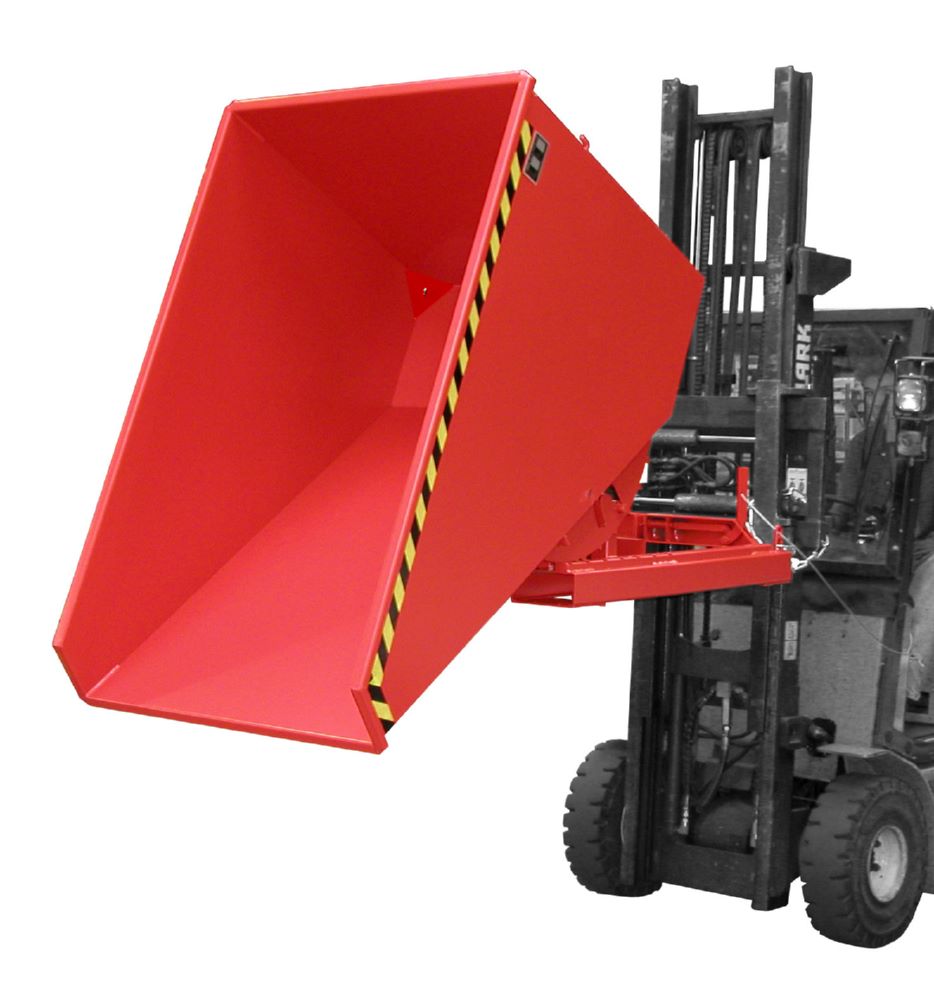 Produktbild Bauer Südlohn Spänebehälter EXPO-E 1200 lackiert Feuerrot Tragfähigkeit 1500 kg