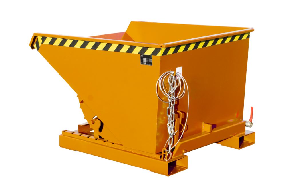 Produktbild Bauer Spänebehälter EXPO-E 600 lackiert Gelborange Breite 1070 mm