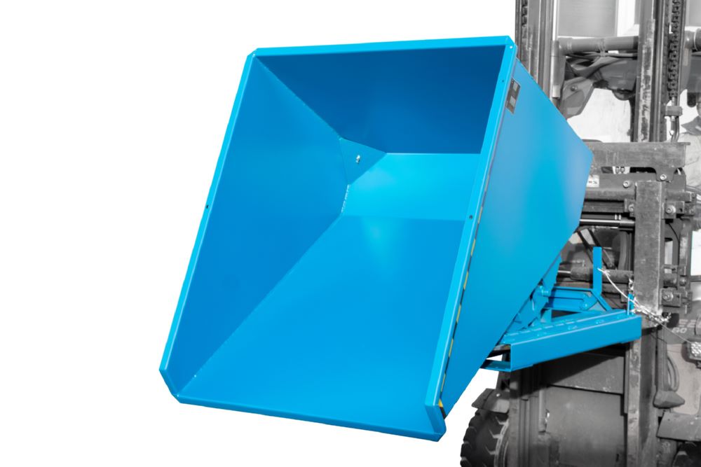 Produktbild Bauer Spänebehälter EXPO-E 600 lackiert Lichtblau Breite 1070 mm bild 2