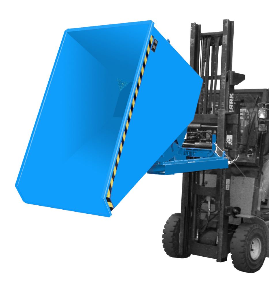 Produktbild Bauer Südlohn Spänebehälter EXPO-E 1200 Tragfähigkeit 1500 kg lackiert Lichtblau