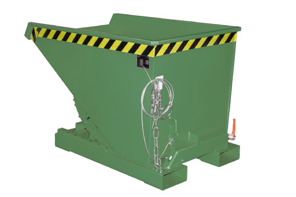 Produktbild Bauer Spänebehälter EXPO-E 300 lackiert Resedagrün Breite 770 mm