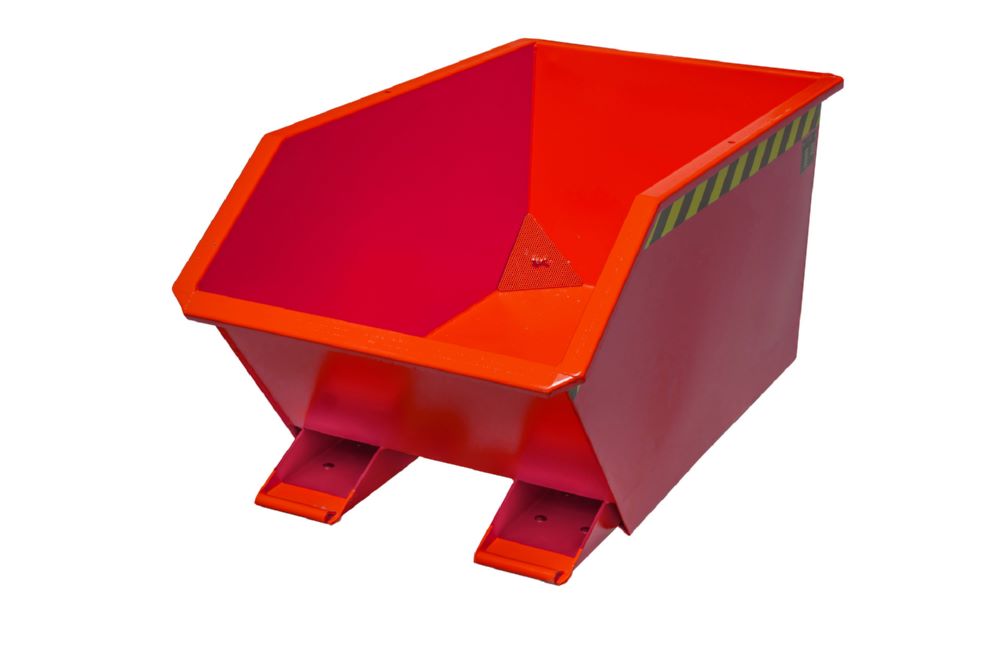 Produktbild Bauer Spänebehälter GU-E 300 lackiert Feuerrot Tragfähigkeit 750 kg