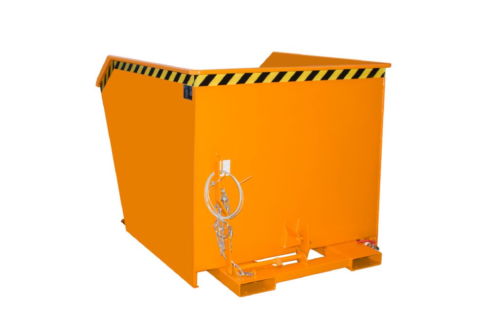 Produktbild Bauer Spänebehälter GU-E 1500 lackiert Gelborange Tragfähigkeit 1500 kg