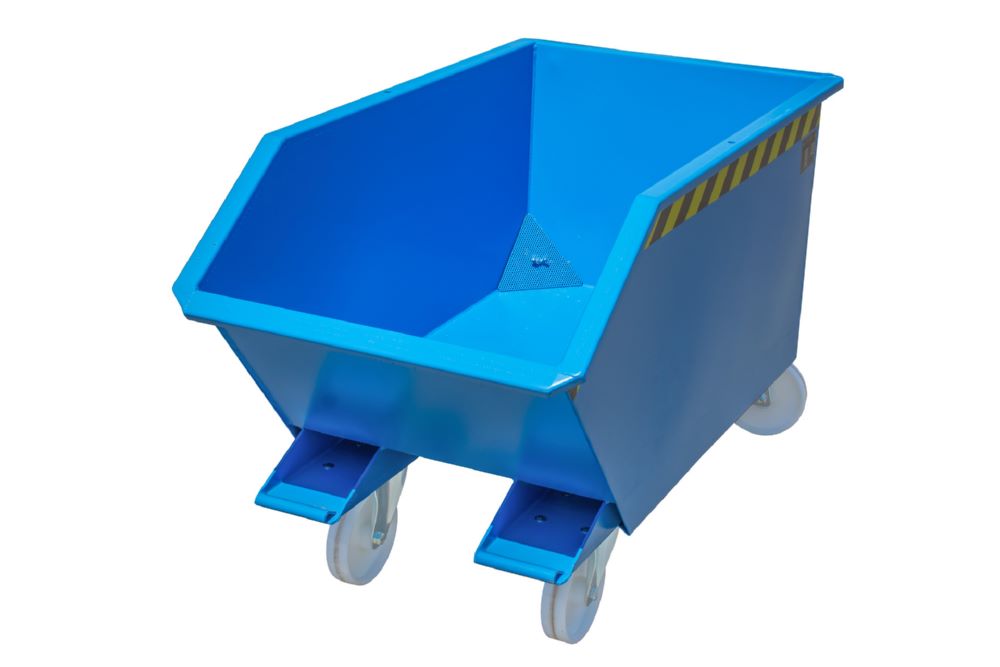 Produktbild Bauer Spänebehälter GU-E 300 lackiert Lichtblau L 1440 x B 680 x H 580 mm bild 2