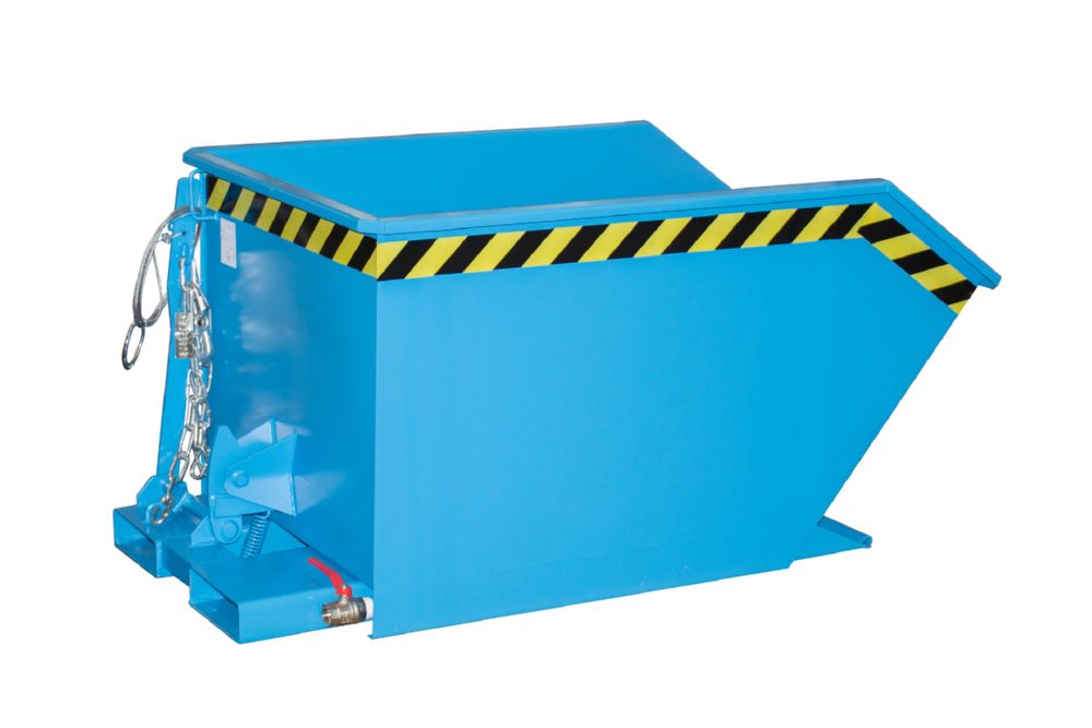 Produktbild Bauer Spänebehälter GU-E 500 lackiert Lichtblau Tragfähigkeit 1000 kg