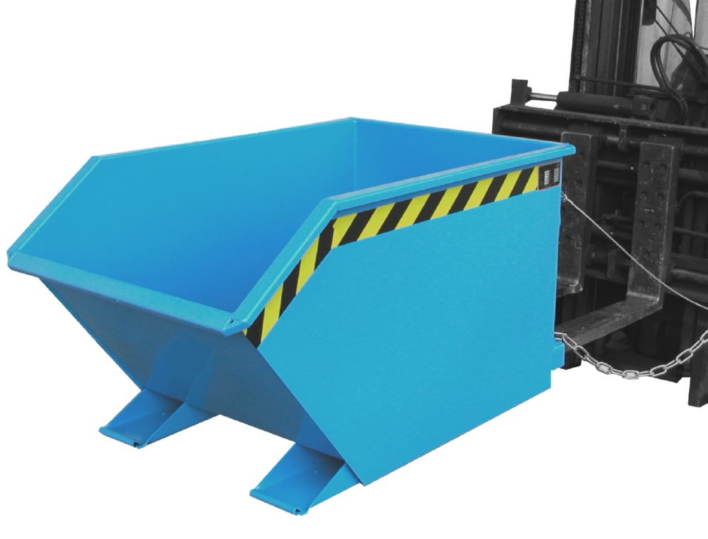 Produktbild Bauer Spänebehälter GU-E 500 lackiert Lichtblau Tragfähigkeit 1000 kg bild 2