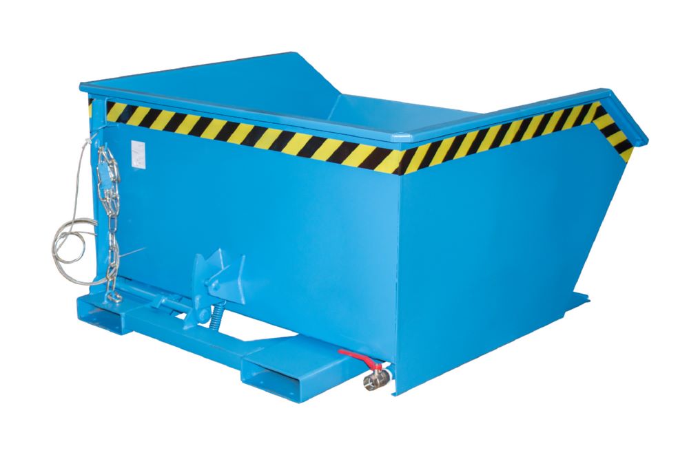 Produktbild Bauer Spänebehälter GU-E 750 lackiert Lichtblau Tragfähigkeit 1000 kg