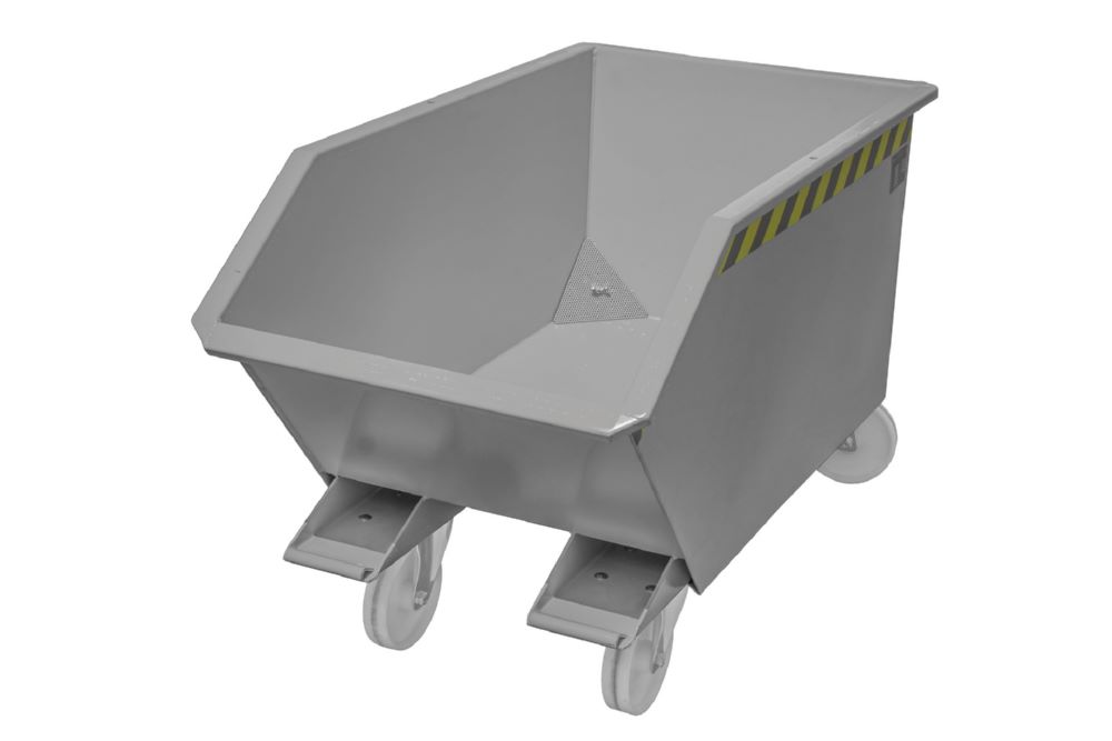 Produktbild Bauer Spänebehälter GU-E 300 lackiert Mausgrau Tragfähigkeit 750 kg bild 2