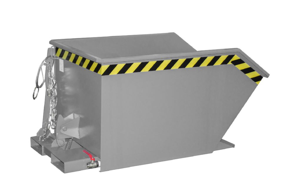 Produktbild Bauer Spänebehälter GU-E 500 lackiert Mausgrau Tragfähigkeit 1000 kg