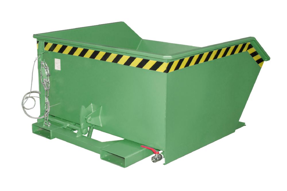 Produktbild Bauer Spänebehälter GU-E 750 lackiert Resedagrün Breite 1280 mm