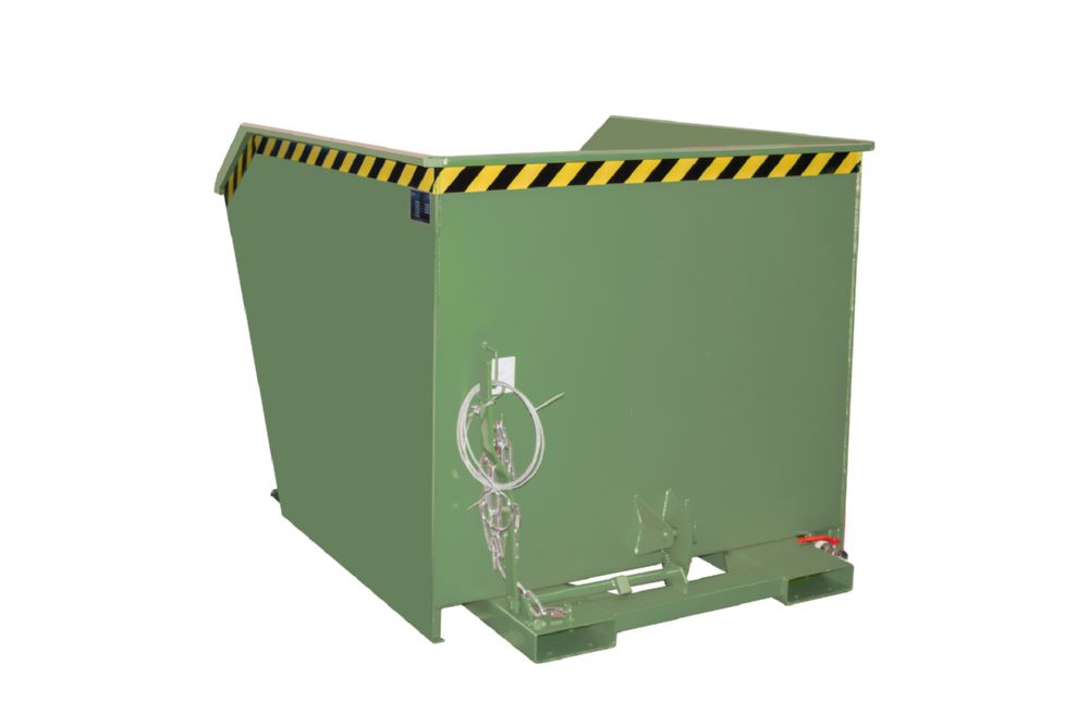 Produktbild Bauer Spänebehälter GU-E 1500 lackiert Breite 1280 mm Resedagrün