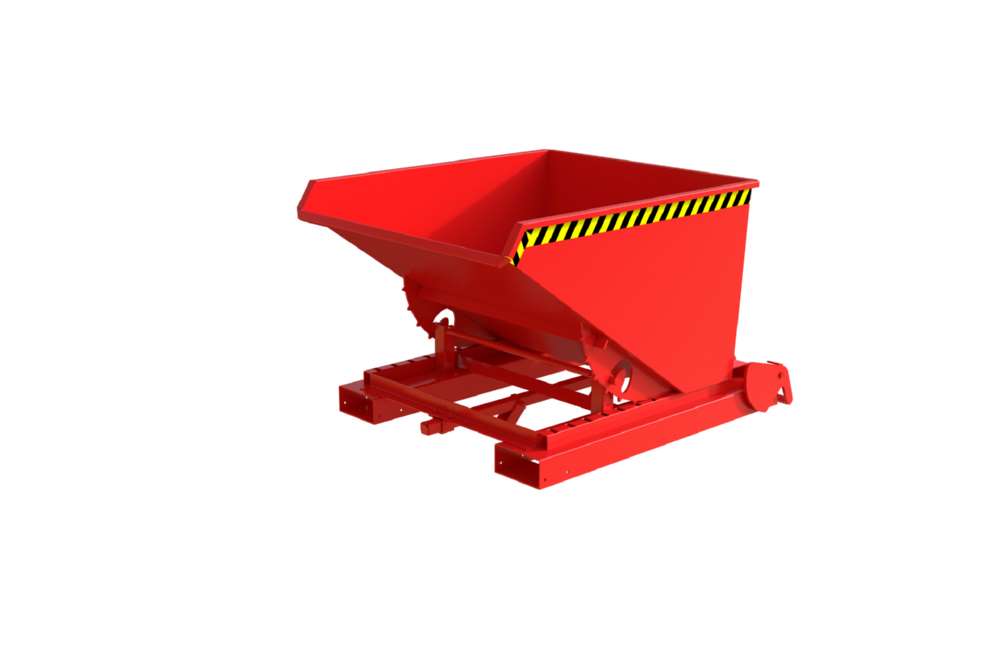 Produktbild Bauer Spänebehälter S4A 600 lackiert feuerrot 1095 x 1485 x 865 mm bild 3