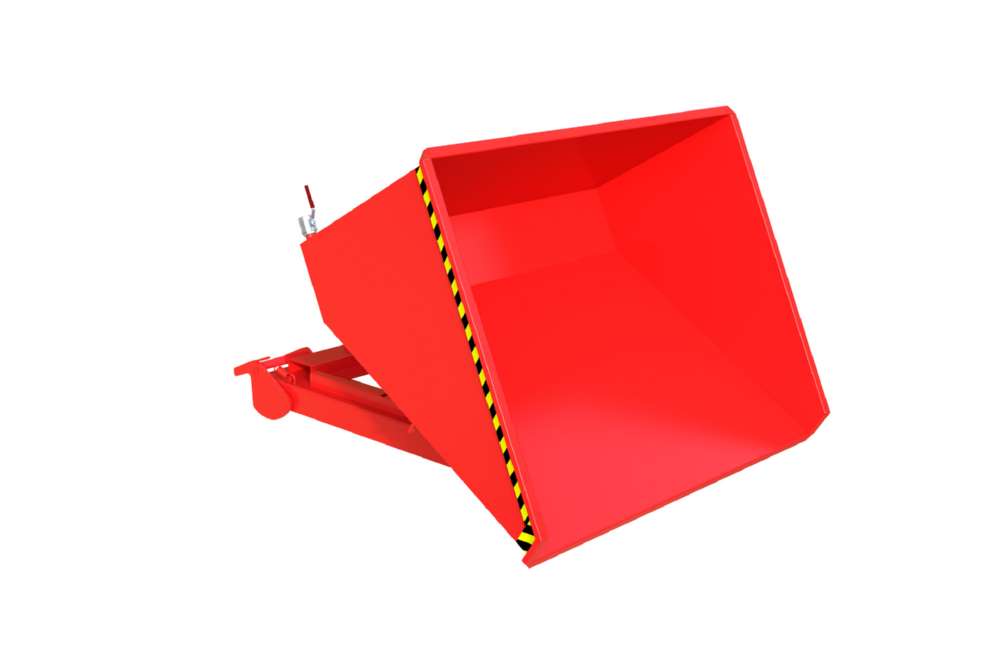 Produktbild Bauer Automatischer Spänebehälter S4A 900 lackiert feuerrot 1570 x 1485 x 865 mm bild 4