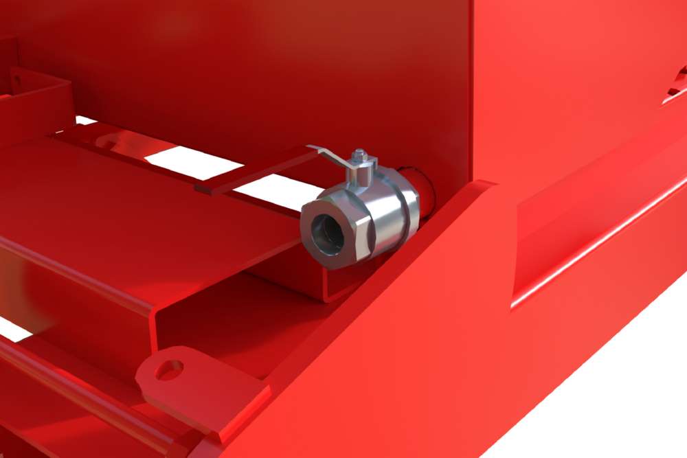 Produktbild Bauer Automatischer Spänebehälter S4A 900 lackiert feuerrot 1570 x 1485 x 865 mm bild 6