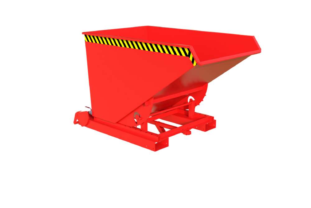 Produktbild Bauer Automatischer Spänebehälter S4A 1200 lackiert feuerrot bild 3