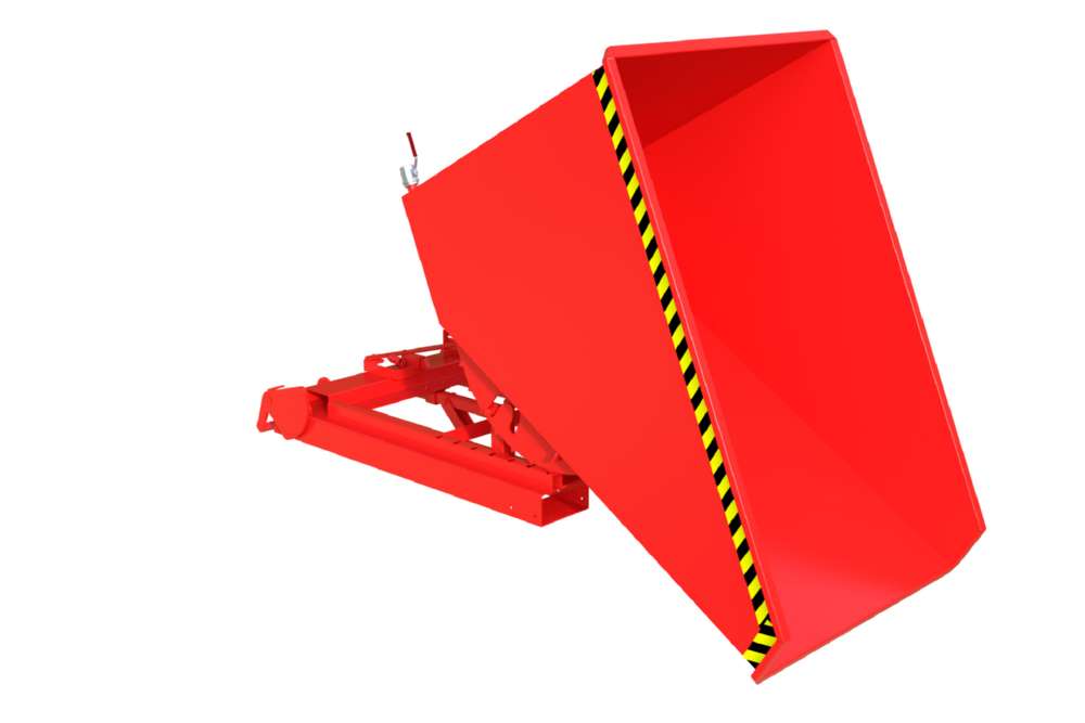 Produktbild Bauer Automatischer Spänebehälter S4A 1200 lackiert feuerrot bild 4