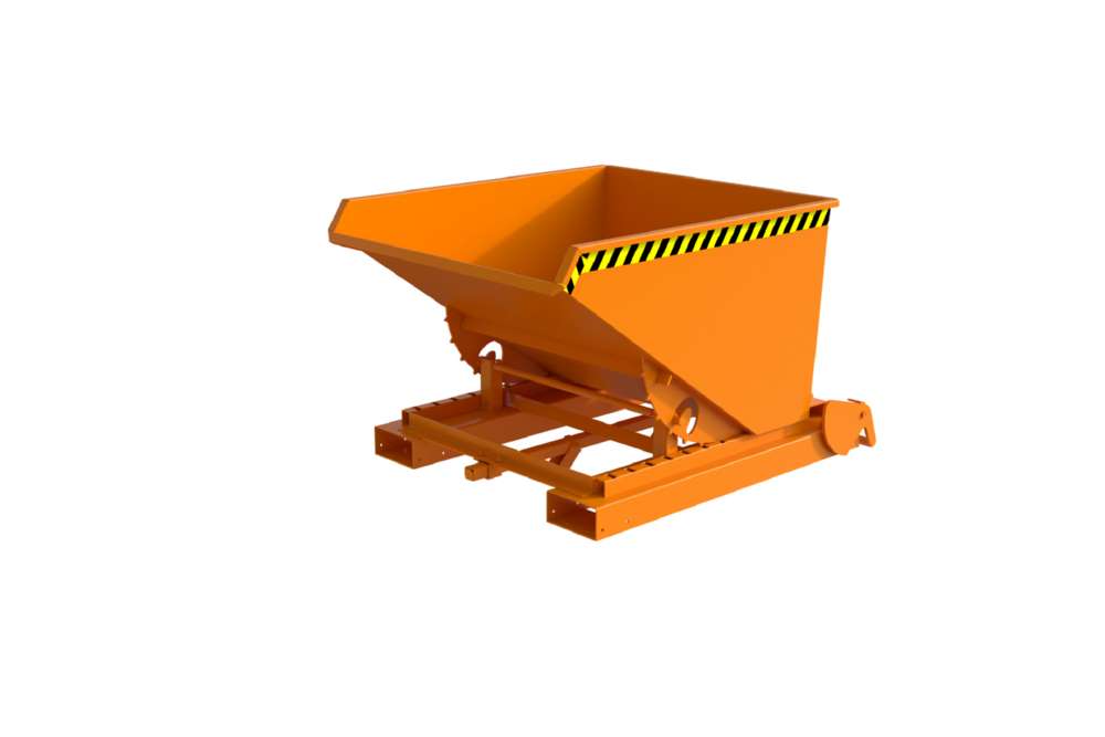 Produktbild Bauer Automatischer Spänebehälter S4A 600 lackiert gelborange 1095 x 1485 x 865 mm bild 3