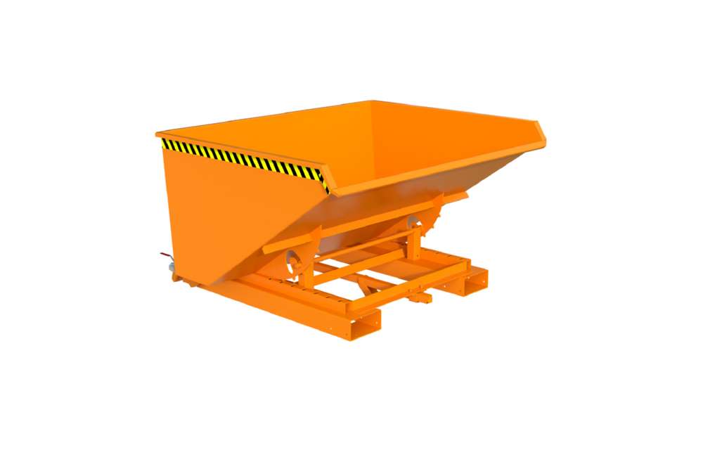 Produktbild Bauer Automatischer Spänebehälter S4A 900 lackiert gelborange bild 3