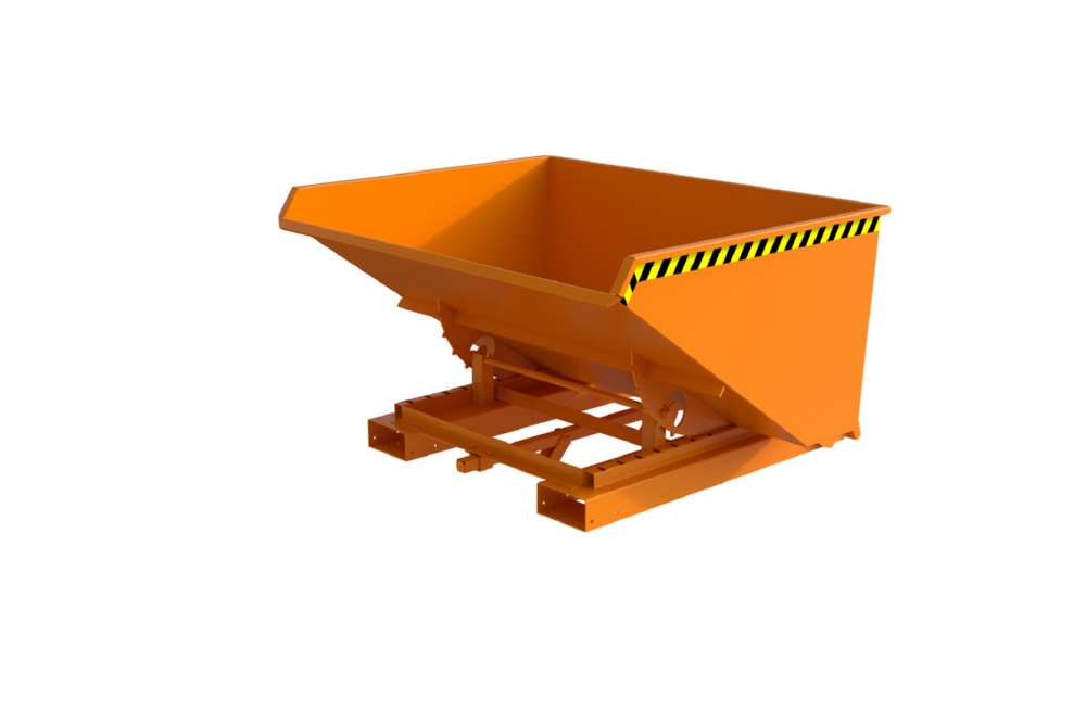 Produktbild Bauer Automatischer Spänebehälter S4A 900 lackiert gelborange