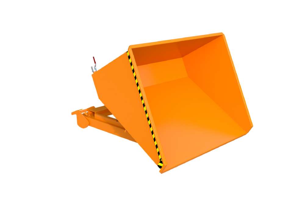 Produktbild Bauer Automatischer Spänebehälter S4A 900 lackiert gelborange bild 4