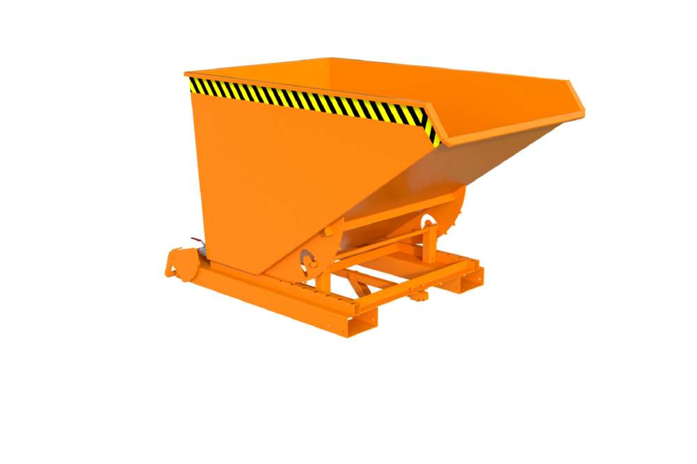 Produktbild Bauer Spänebehälter S4A 1200 lackiert gelborange 1095 x 1920 x 1125 mm bild 3