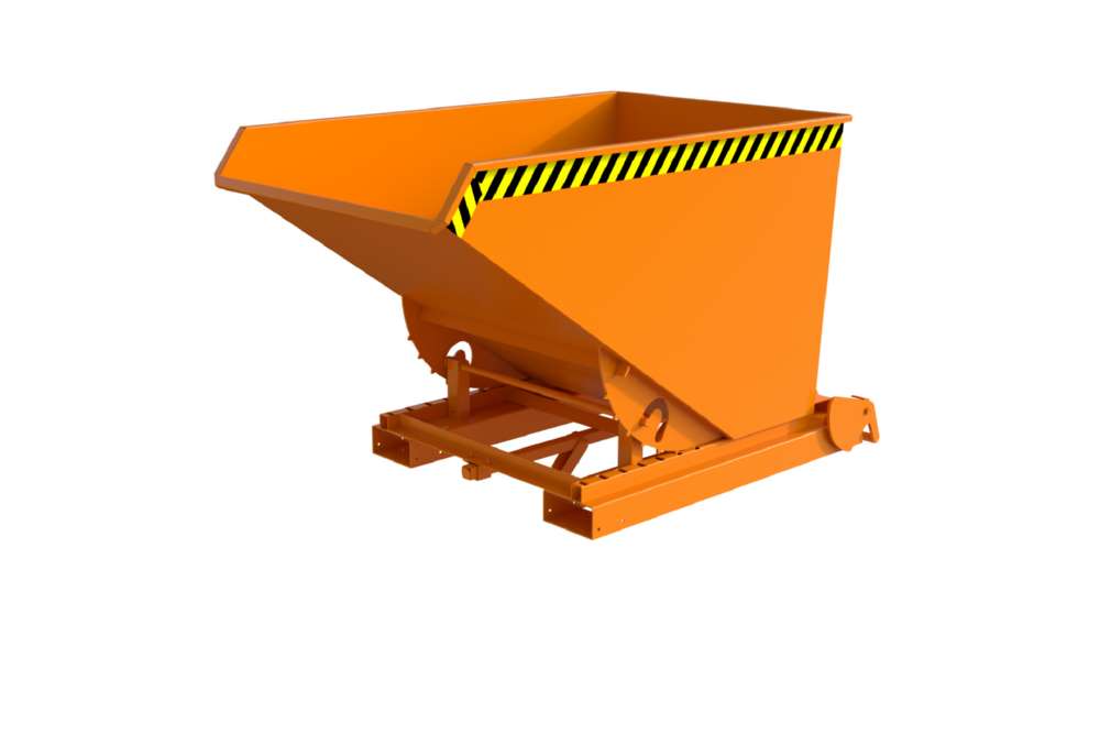 Produktbild Bauer Spänebehälter S4A 1200 lackiert gelborange 1095 x 1920 x 1125 mm