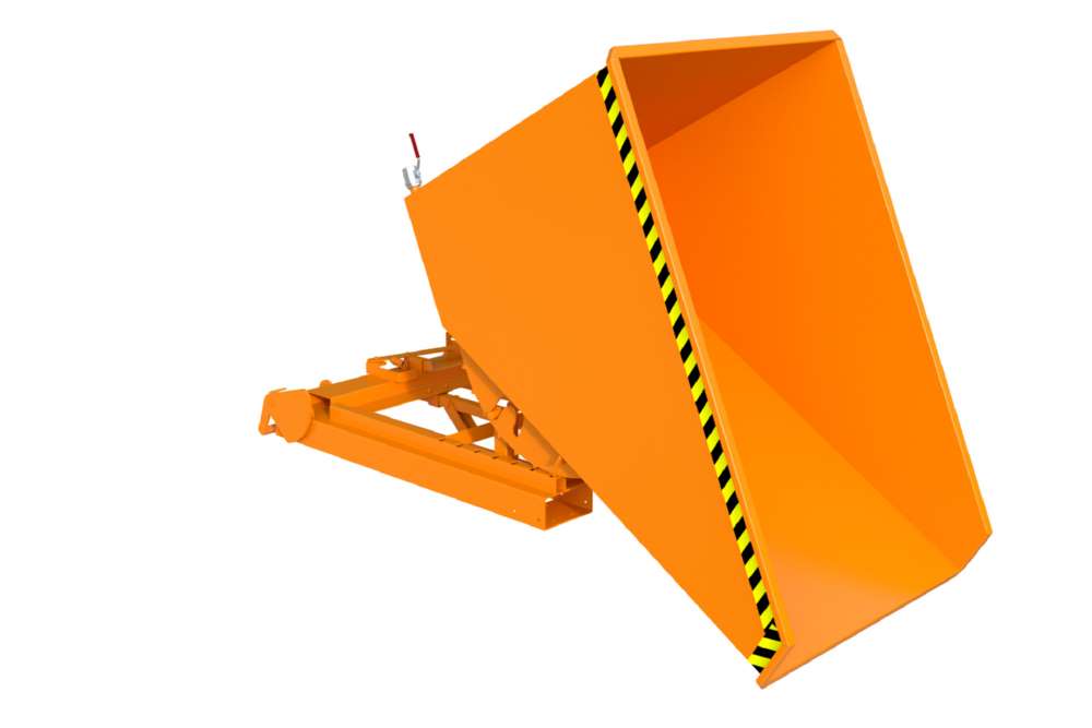 Produktbild Bauer Spänebehälter S4A 1200 lackiert gelborange 1095 x 1920 x 1125 mm bild 4