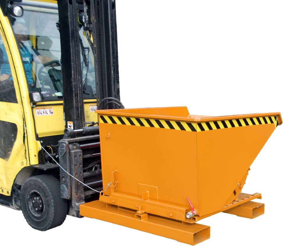 Produktbild Bauer Spänebehälter S3S 600 lackiert gelborange 1070 x 1460 x 890 mm bild 2