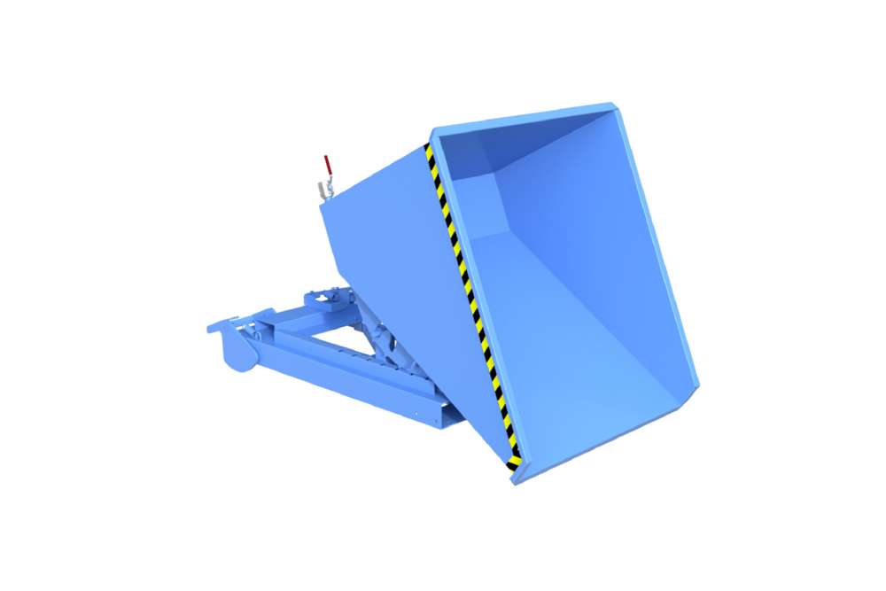 Produktbild Bauer Spänebehälter S4A 600 lackiert lichtblau 1095 x 1485 x 865 mm bild 4