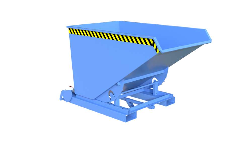 Produktbild Bauer Automatischer Spänebehälter S4A 1200 lackiert lichtblau 1095 x 1920 x 1125 mm