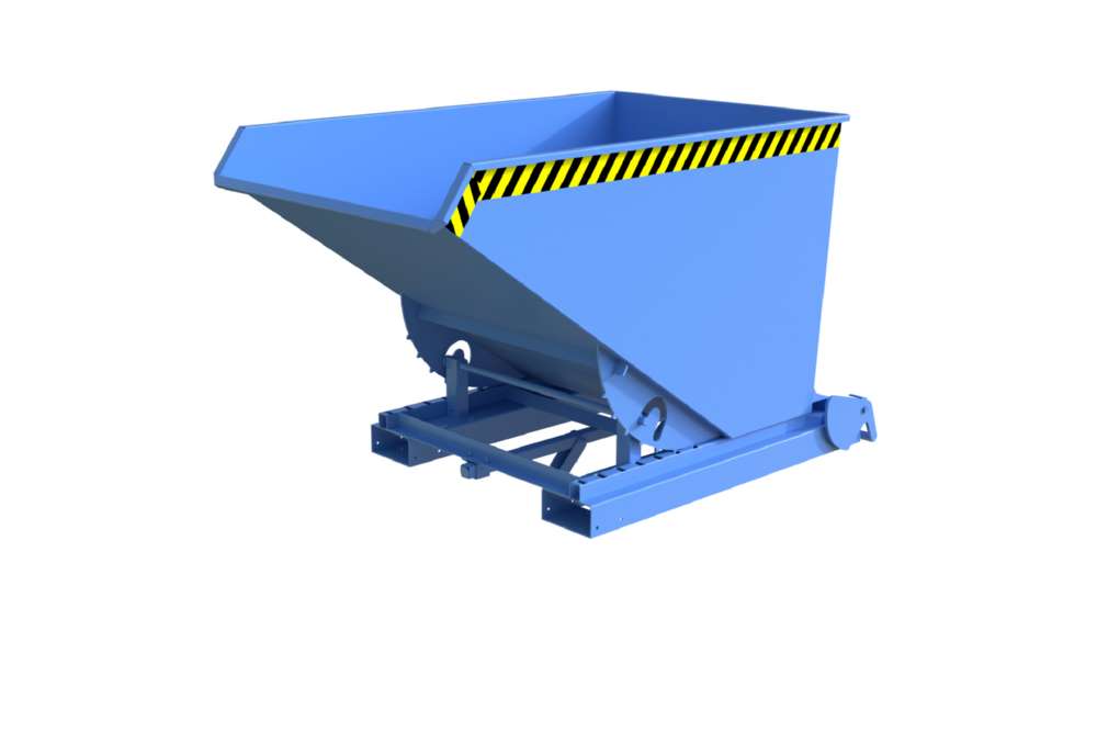 Produktbild Bauer Automatischer Spänebehälter S4A 1200 lackiert lichtblau 1095 x 1920 x 1125 mm bild 3