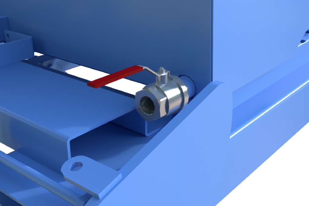 Produktbild Bauer Automatischer Spänebehälter S4A 1200 lackiert lichtblau 1095 x 1920 x 1125 mm bild 6