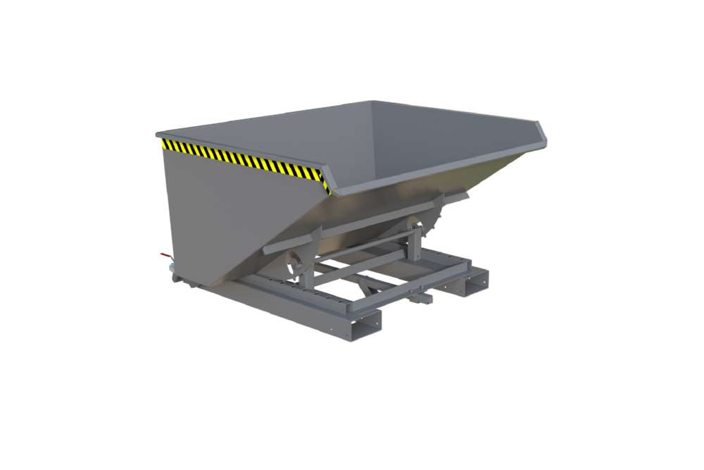 Produktbild Bauer Automatischer Spänebehälter S4A 900 lackiert mausgrau 1570 x 1485 x 865 mm bild 3