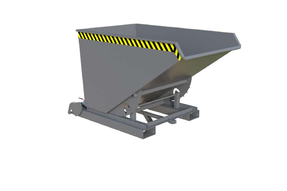 Produktbild Bauer Automatischer Spänebehälter S4A 1200 lackiert mausgrau 1095 x 1920 x 1125 mm bild 3